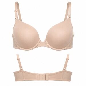 Calvin Klein Bra Womens 38D Nude T Shirt Bra Full Coverage Underwire Smooth